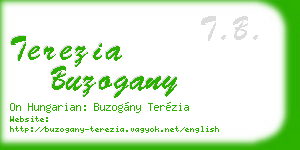 terezia buzogany business card